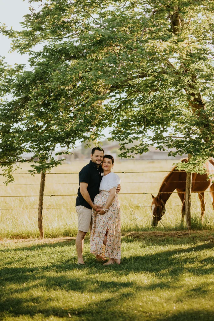 shooting photo grossesse en couple - photographe grossesse bordeaux