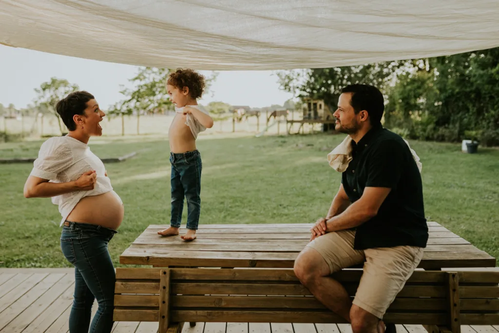 shooting photo grossesse en famille - photographe grossesse bordeaux