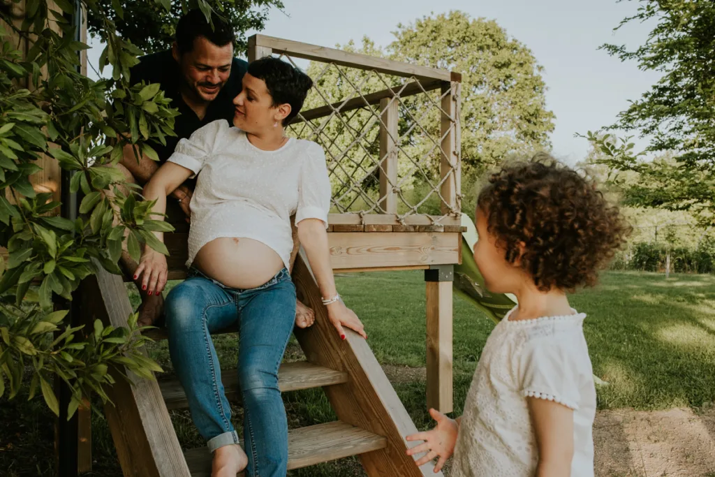 shooting photo grossesse en famille- photographe famille bordeaux