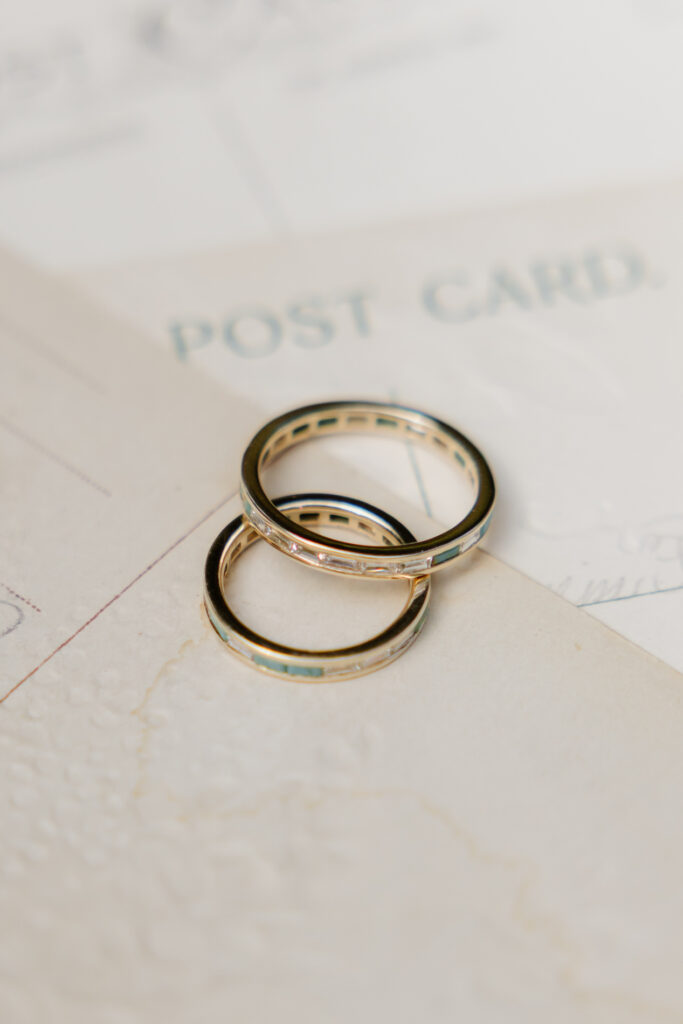 wedding rings details photographed in Provence