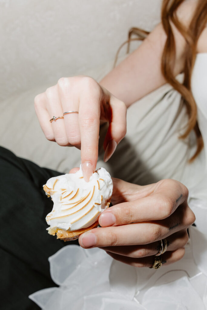 French pastry selection for intimate wedding in the south of France